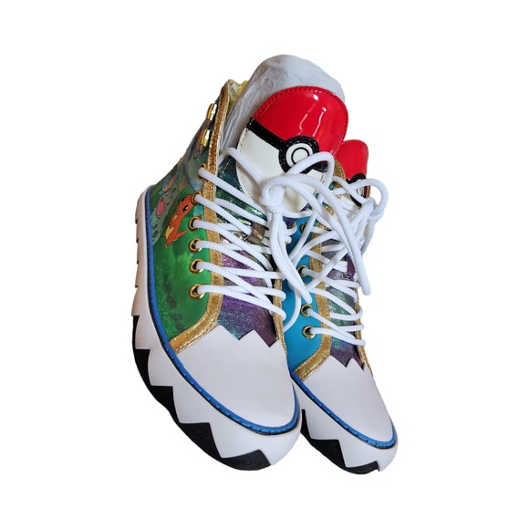 Irregular Choice Shoes Pokémon Walk It Out Hightops Size 12 - Picture 2 of 9